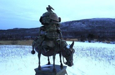 Скульптура "Генерал" в парке "Тужи". Автор Даши Намдаков