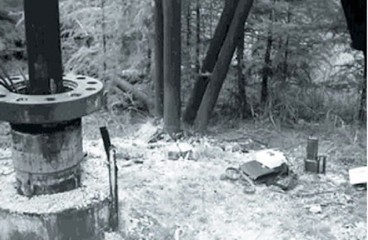 Место подземного ядерного взрыва «Метеорит-5» (фото 1996 год)